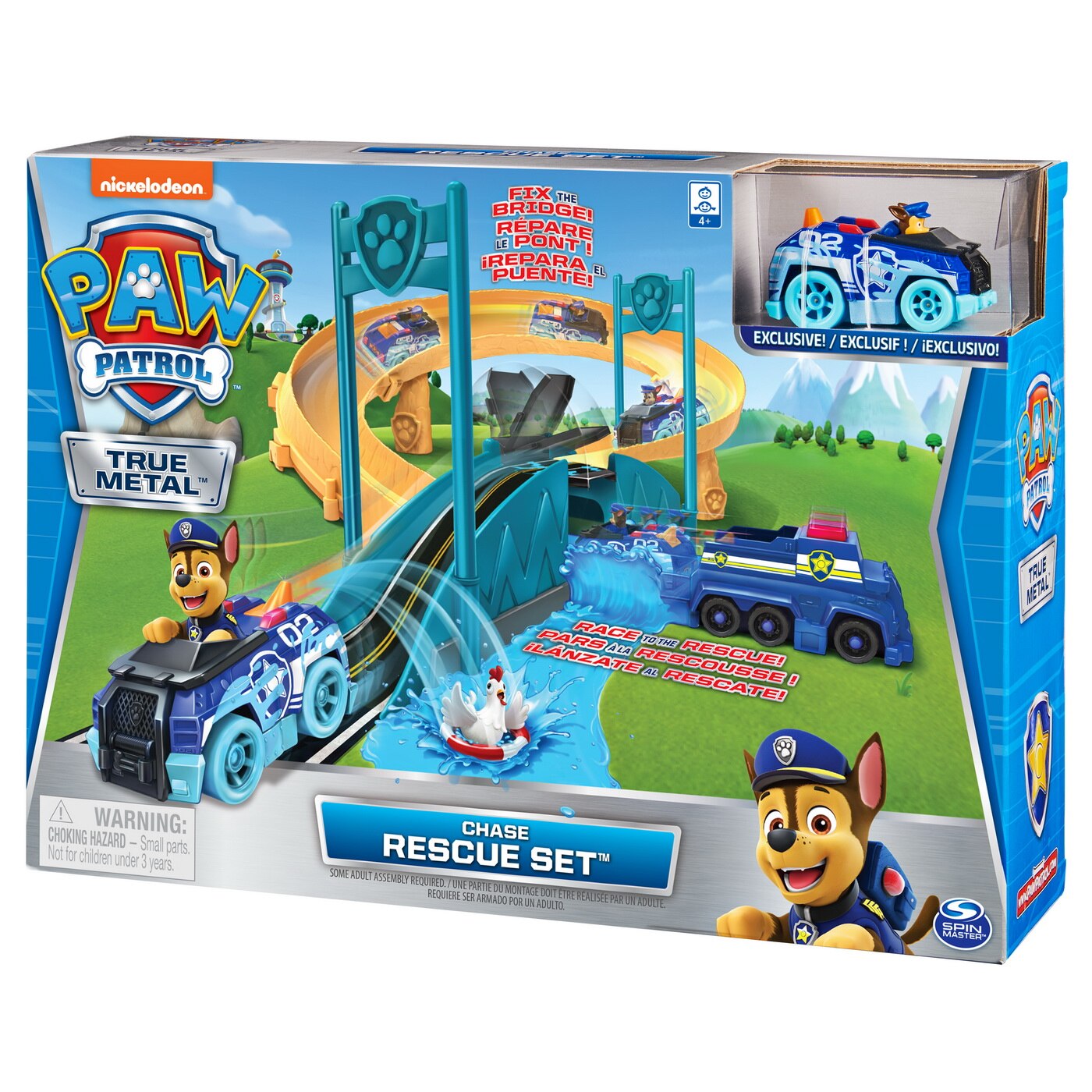Set de joaca Paw Patrol - Rescue set, Chase repara podul